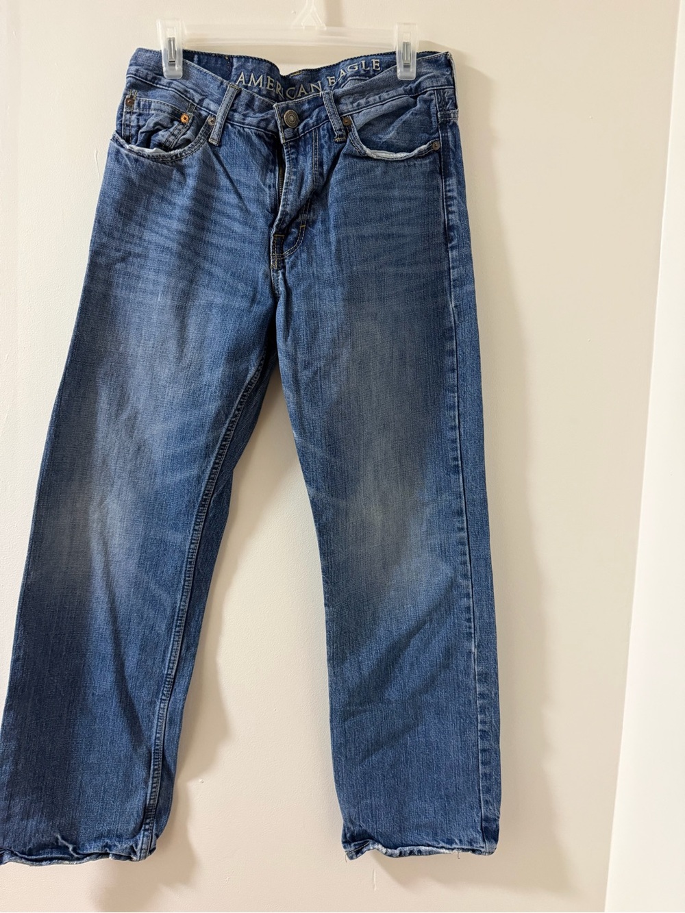American Eagle Outfitters Men's Medium Blue Straight Jeans